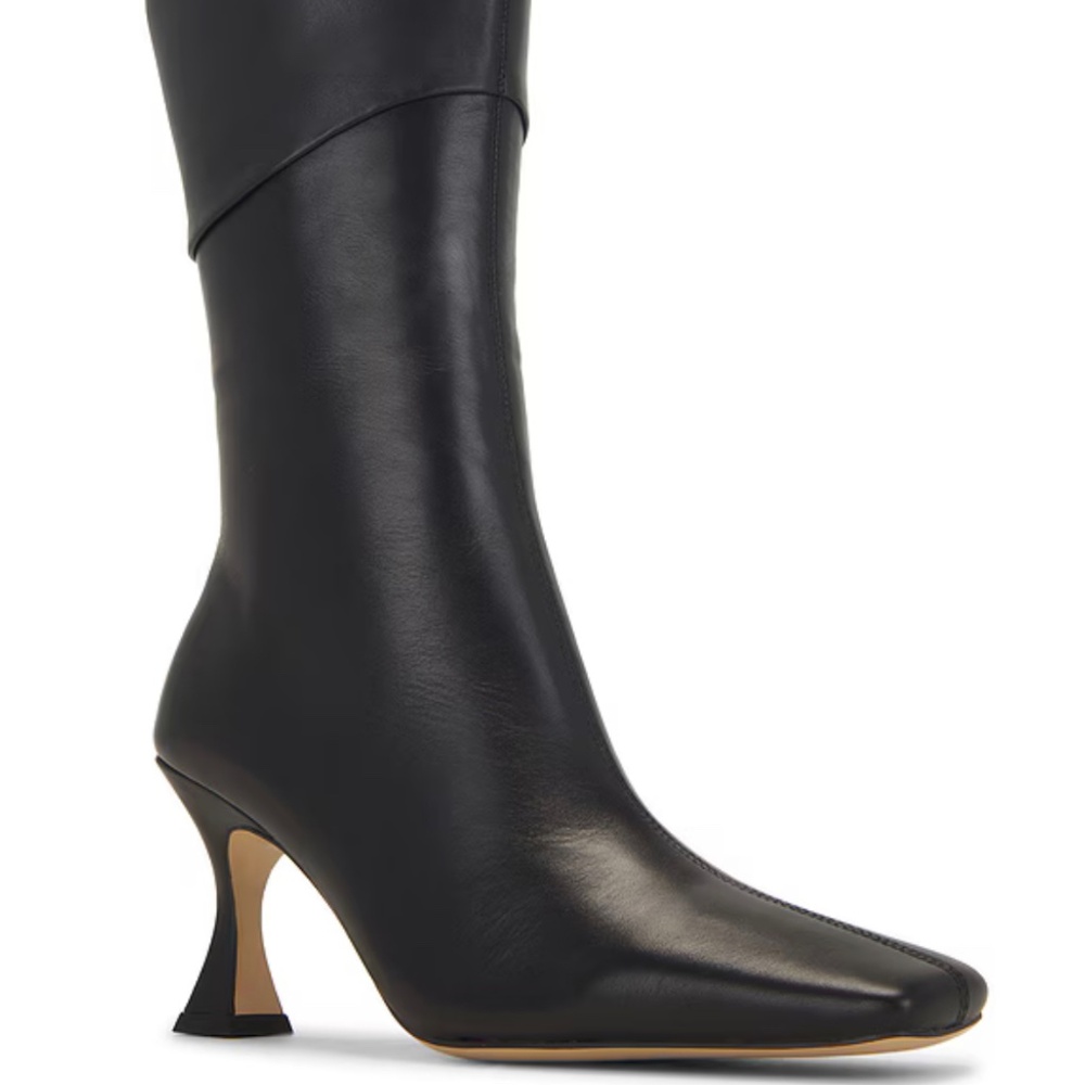 Toni Biano Heeled Fantasy Boots in Black Leather